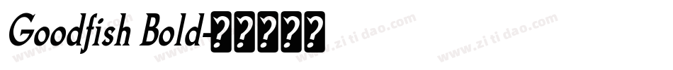 Goodfish Bold字体转换